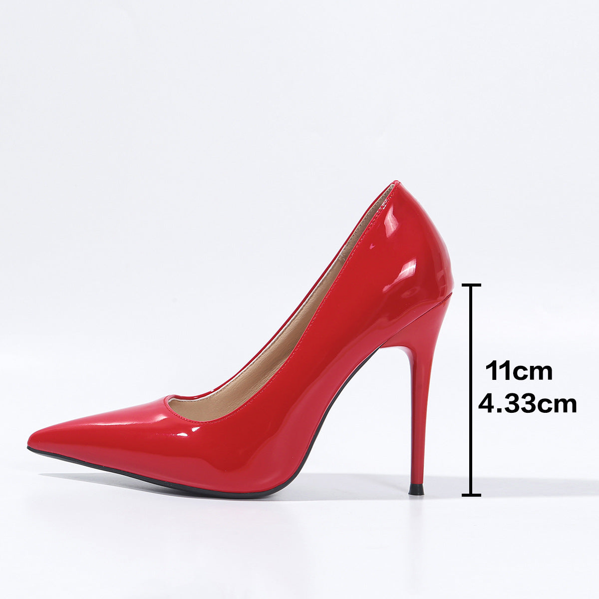Womens Pointed Toe Stiletto Slip-On Heels