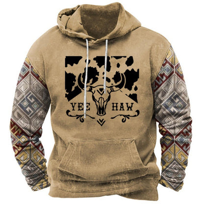 Trendy Bedrukte Hoodie Heren