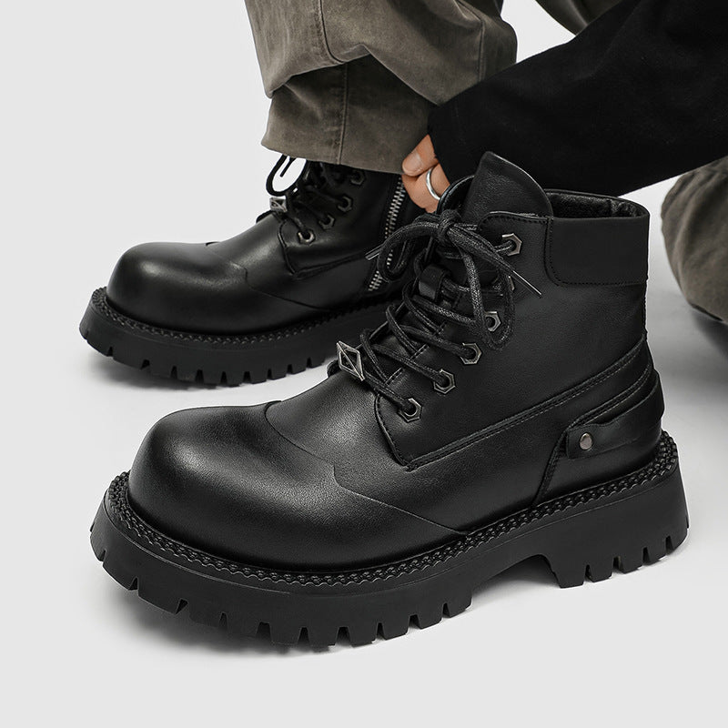 Mens Derby Lace-Up Boots