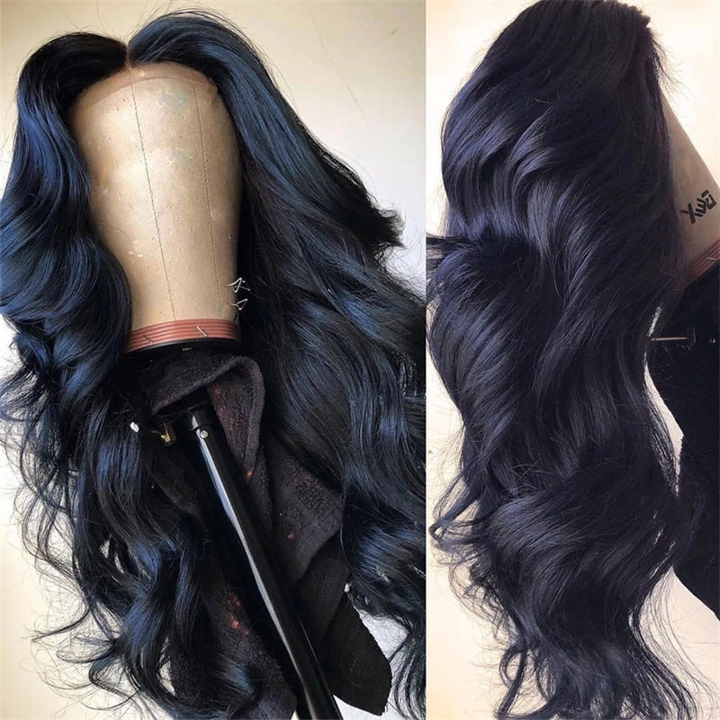 Medium Part Long Curly Synthetic Wig with Large Waves
