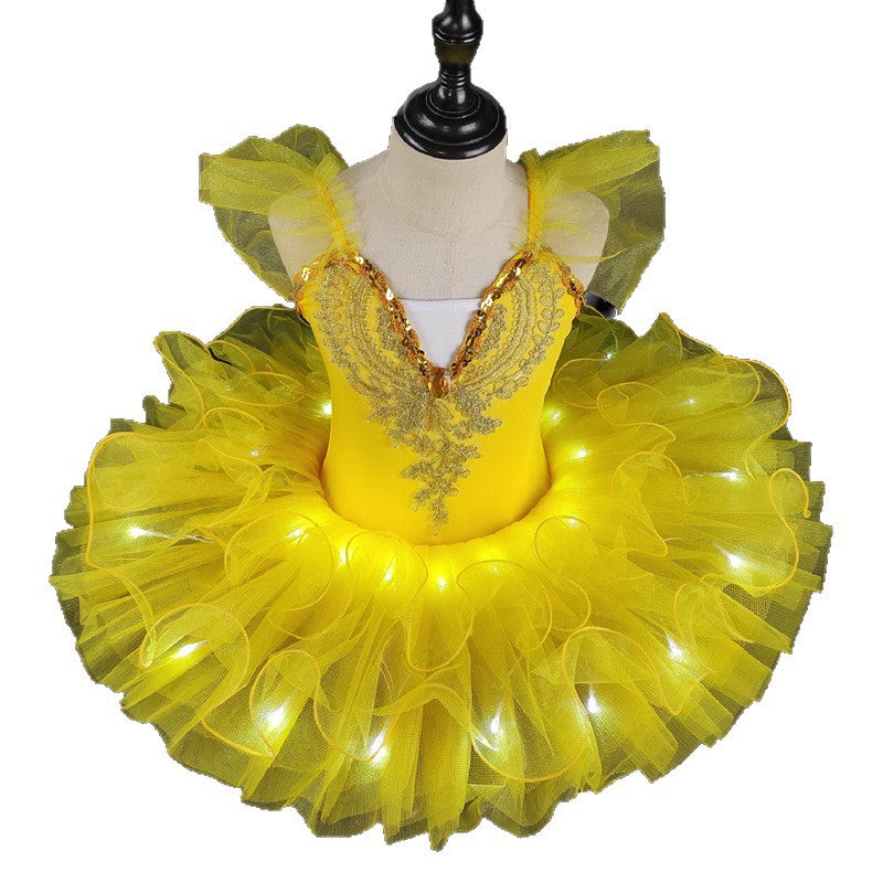 Girls Luminous Ballet Performance Dress