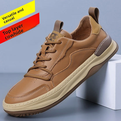 Casual leren sneakers hoge of lage model voor heren
