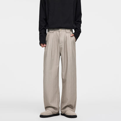 Retro Striped Loose Casual Pants for Men