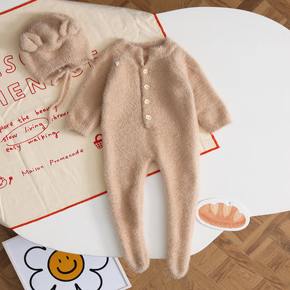 Children's cashmere one-piece suit