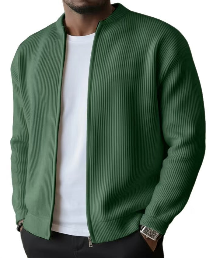 Mens Casual Corduroy Long Sleeve Jacket