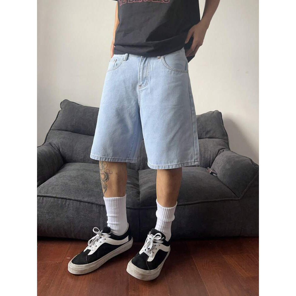 Retro Denim Shorts for Men