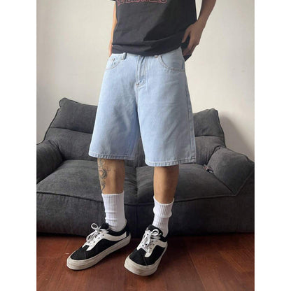 Retro Denim Shorts for Men