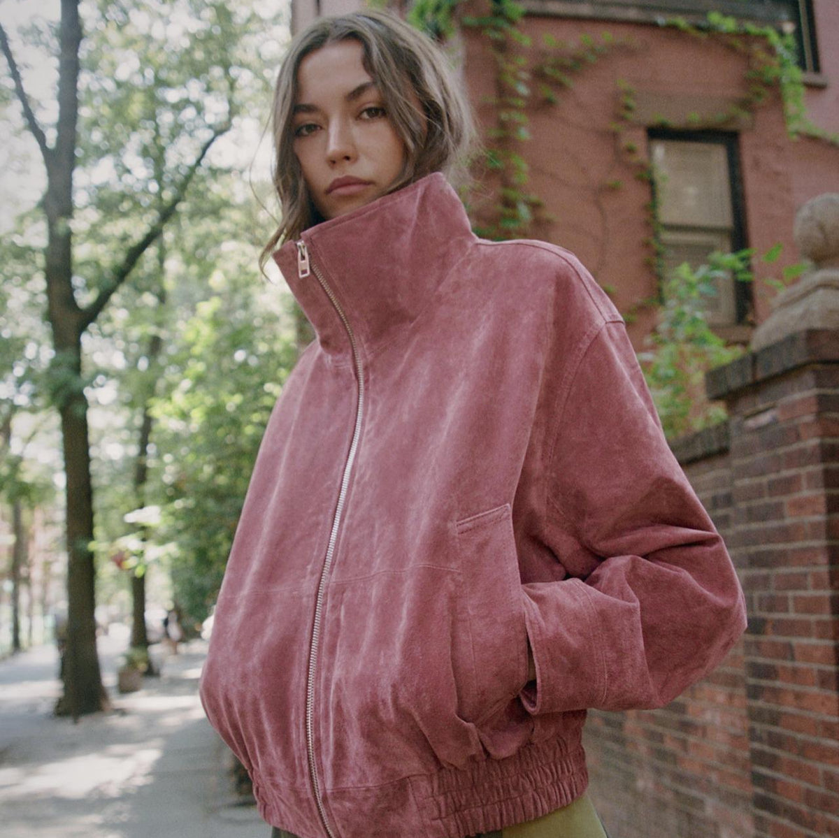 Stand Collar Bomber Jacket