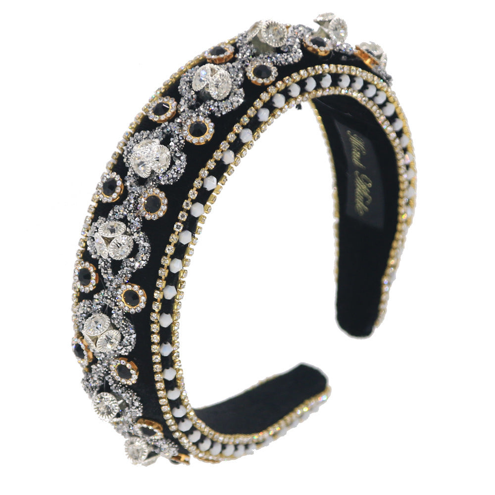 Luxe diamanten hoofdband in Europese en Amerikaanse hofstijl