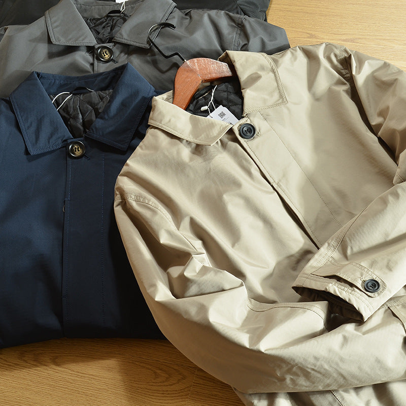 Mid-length trench coat