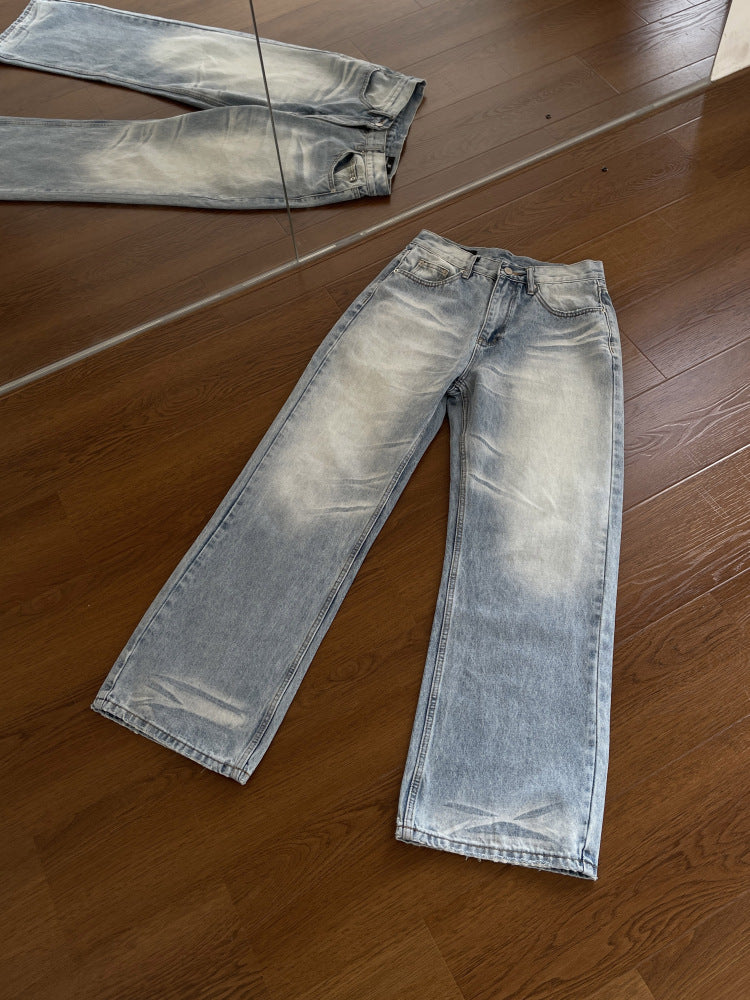 Mens Straight Leg Denim Pants