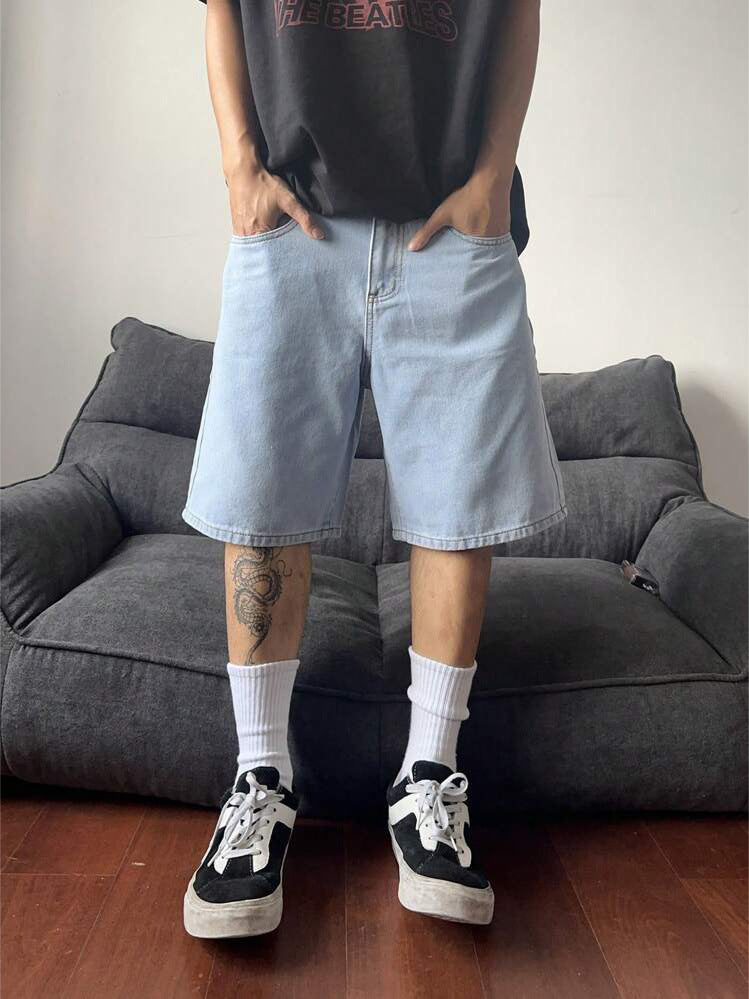 Retro Denim Shorts for Men