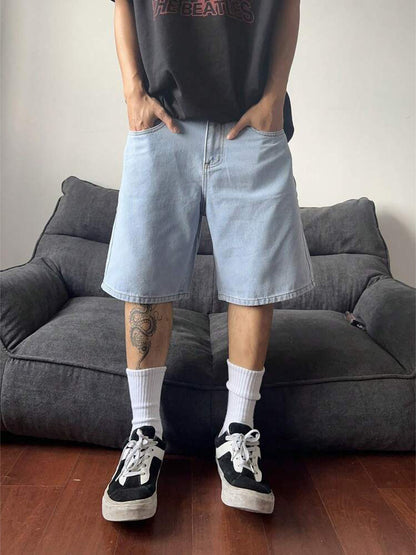 Retro Denim Shorts for Men