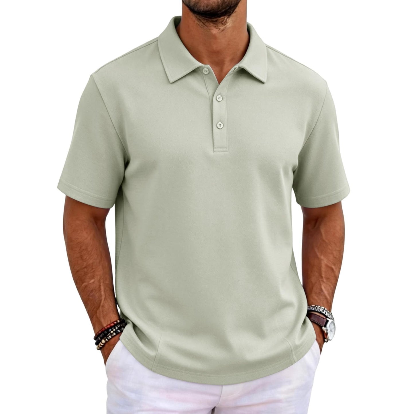 Mens Moisture Wicking Quick Dry Polo Shirt