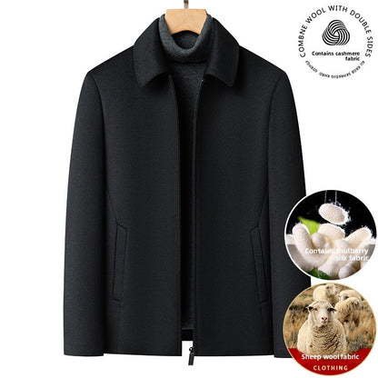 Mens Wool Blend Jacket Coat