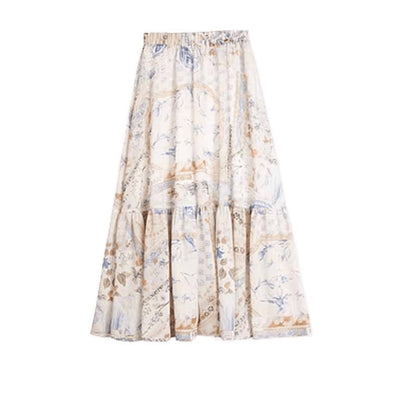 Franse stijl hoogwaardige modieuze maxi-rok