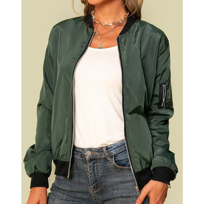 Womens Casual Zipper Jacket