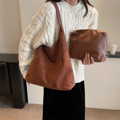 Retro Corduroy Tote Bag