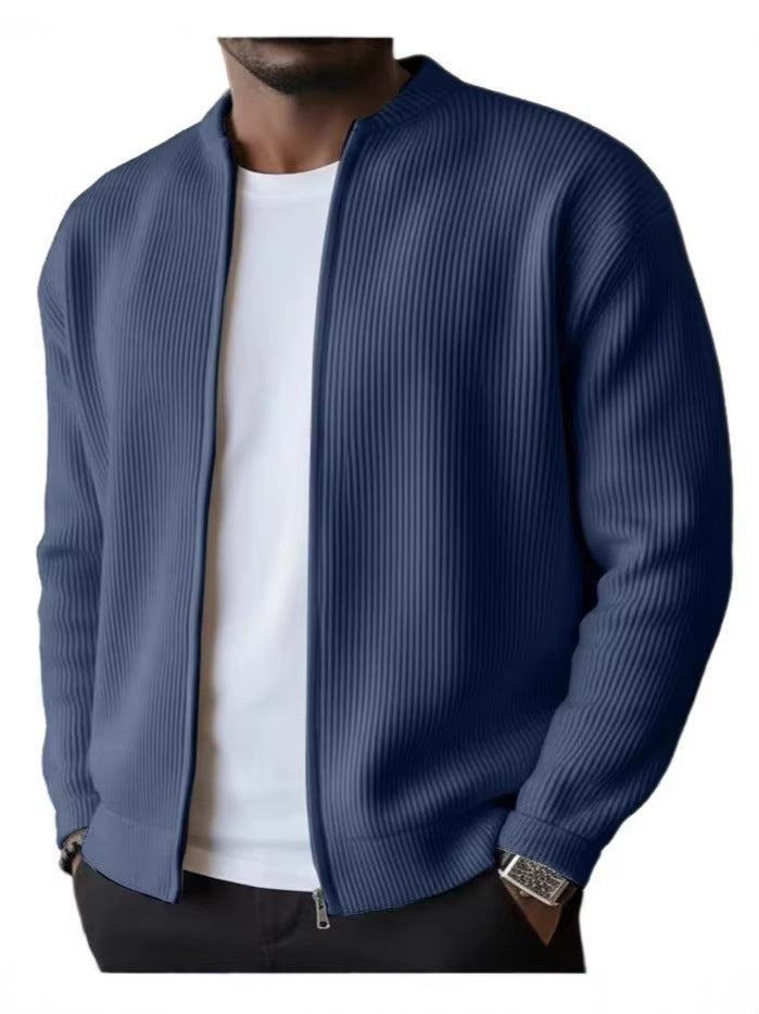 Mens Casual Corduroy Long Sleeve Jacket