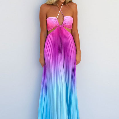 Elegant Hollow Out Gradient Dress