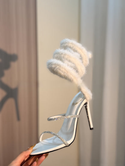 Rhinestone high heels