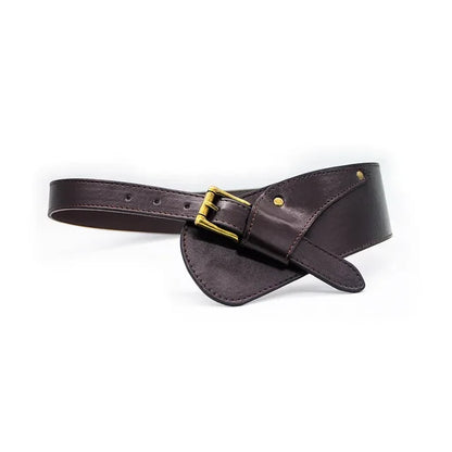 Women's New Wide Leather Belt Fashion Designer Metal Pin Buckle Tie  Leisure Belts for Ladies Wedding Dress Waistband