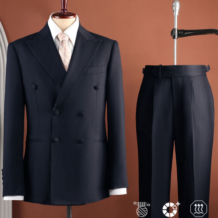 Mens Double Breasted Suit