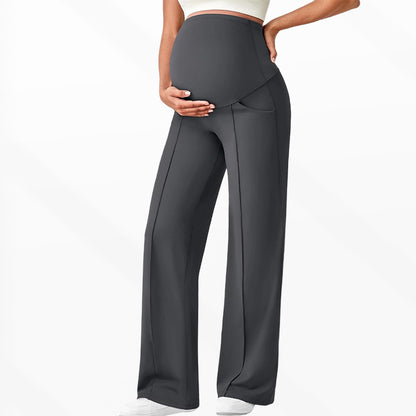 Maternity Pants High Waist Wide Leg