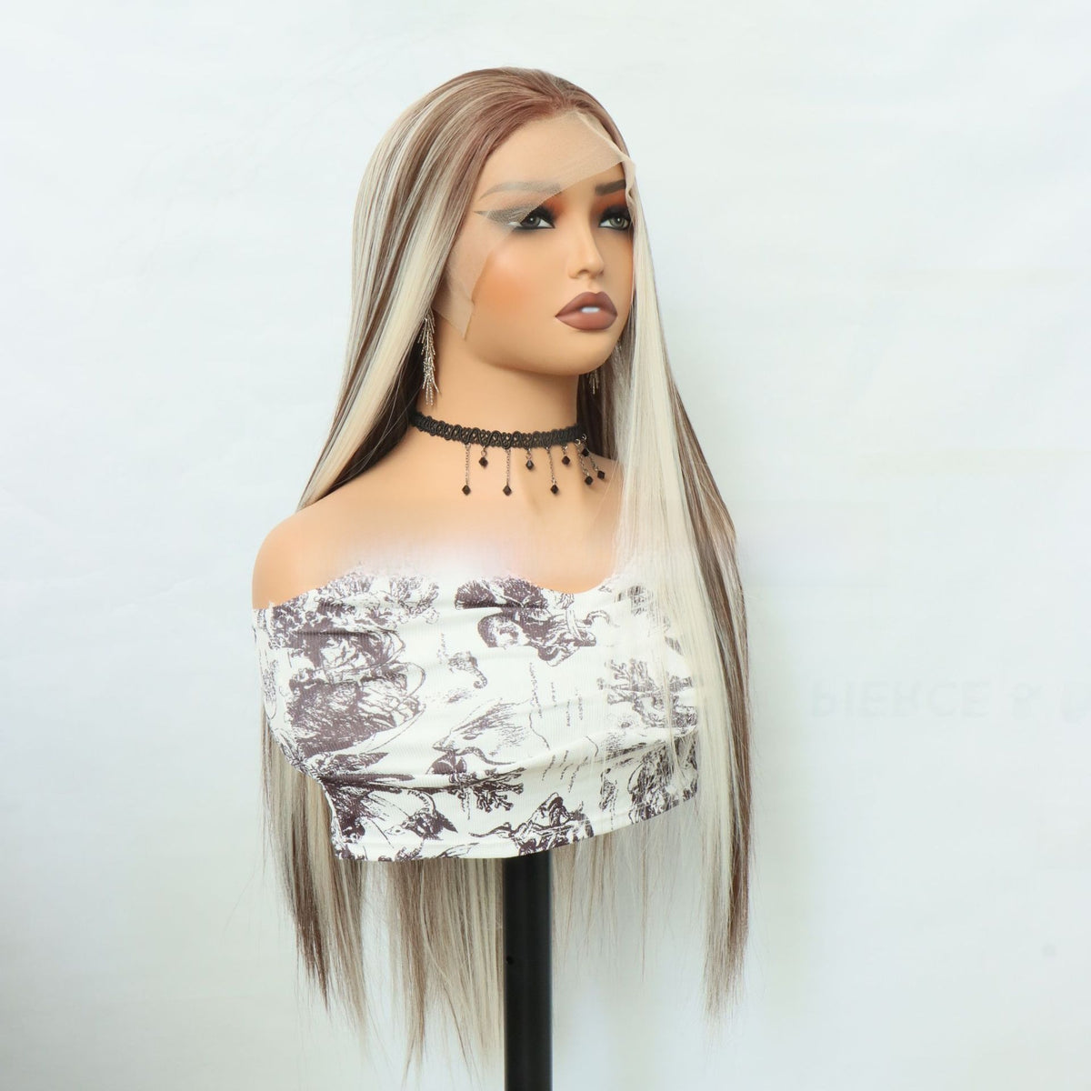 Front Lace Middle Part Synthetic Wig