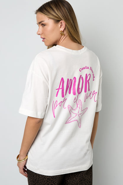 Amor por el mar oversized t-shirt