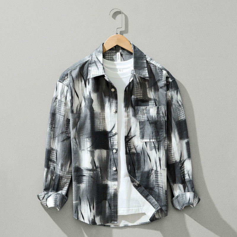 Long Sleeve  Printed Shirt top