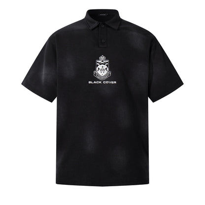 Summer Casual Loose Unisex Polo Shirt with Turn-Down Collar