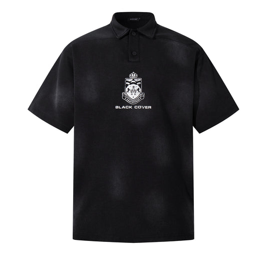 Summer Casual Loose Unisex Polo Shirt with Turn-Down Collar