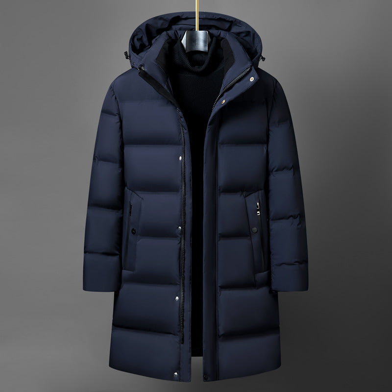Men's Anti-Velvet Lined Hat Craft Down Jacket