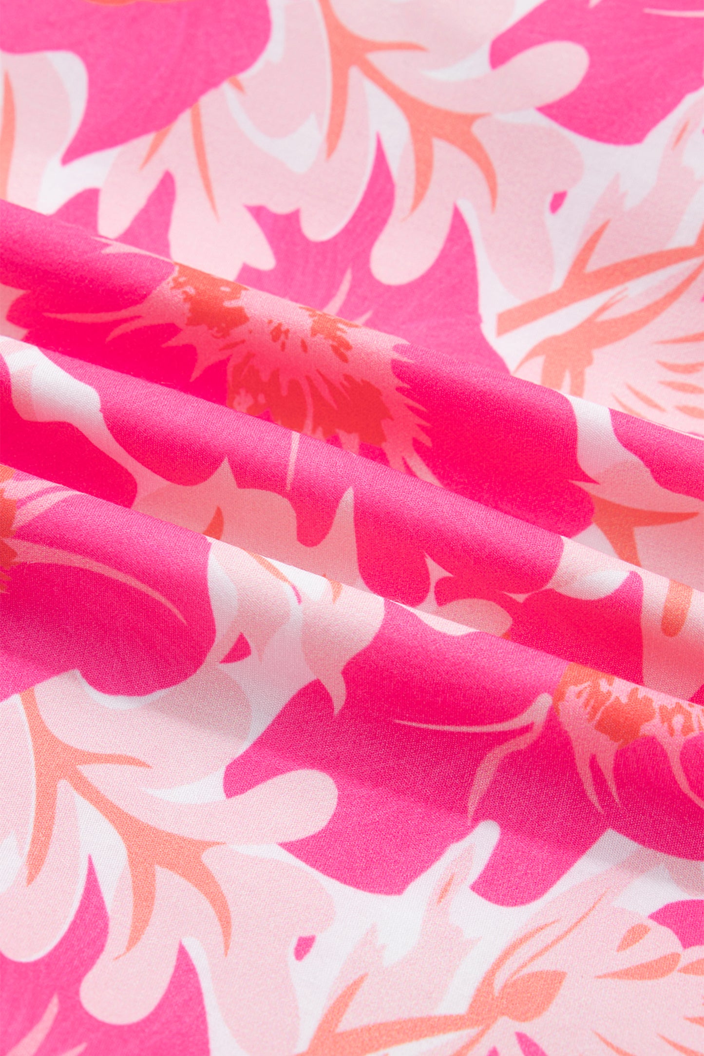 Zomerblouse met korte pofmouwen en bloemenprint