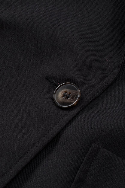 Apricot Buttoned Lapel Collar Blazer with Pocket