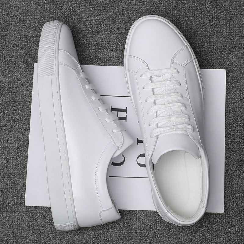 Lage casual sneakers van leer voor heren