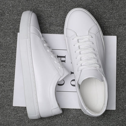 Lage casual sneakers van leer voor heren