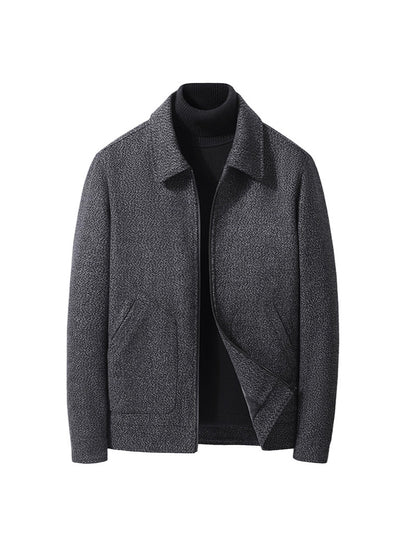 Casual Woolen Business Overcoat, Thickened and Warm Clothing