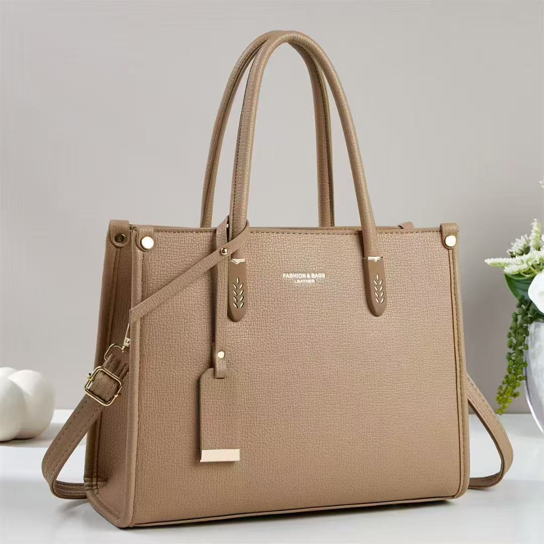 Large Capacity Elegant Soft Leather Handbag Crossbody Shoulder Bag