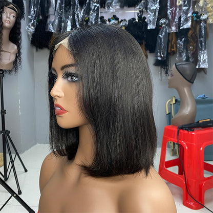 Synthetische bob lace wig steil haar