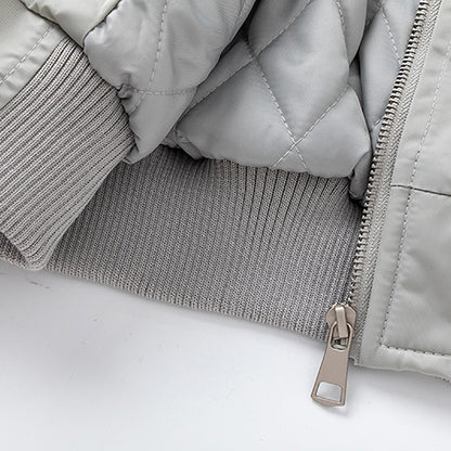 Unisex jas met capuchon en imitatiebont kraag