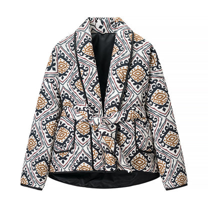 Printed cotton jacket
