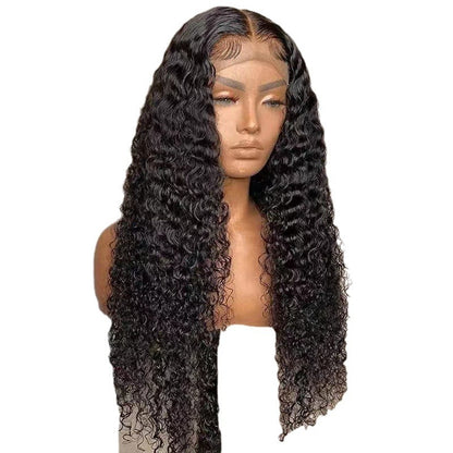 Long Curly Front Lace Synthetic Wig