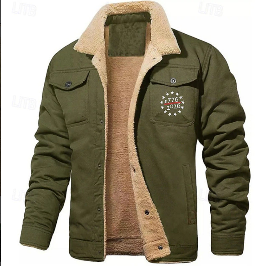 Fleece Lined Casual Jacket