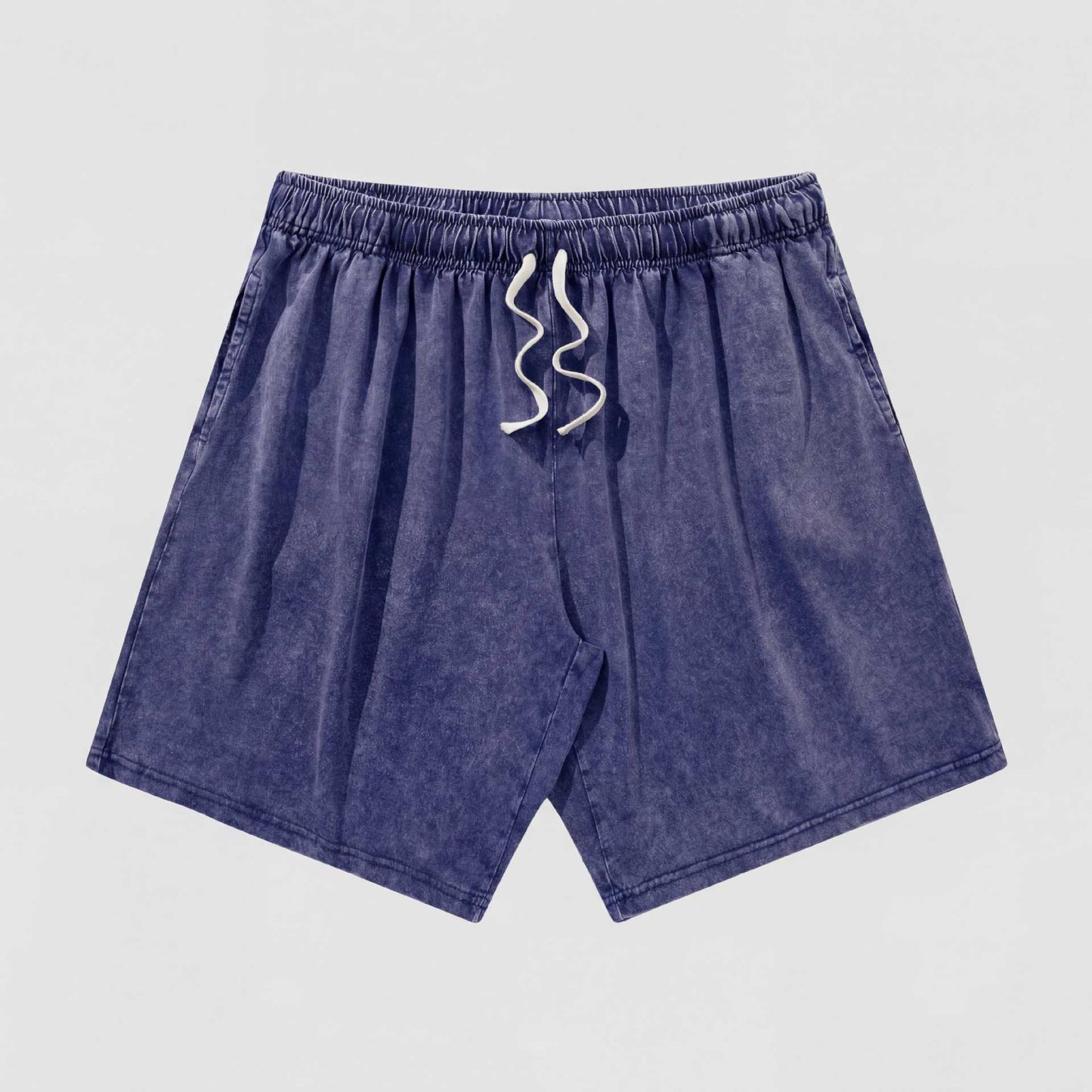Men's Vintage Washed Cotton Shorts Set