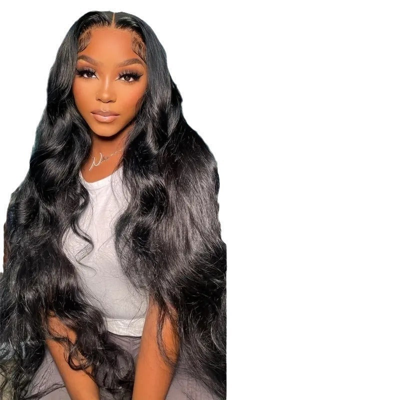 Golvend lang synthetische lace wig