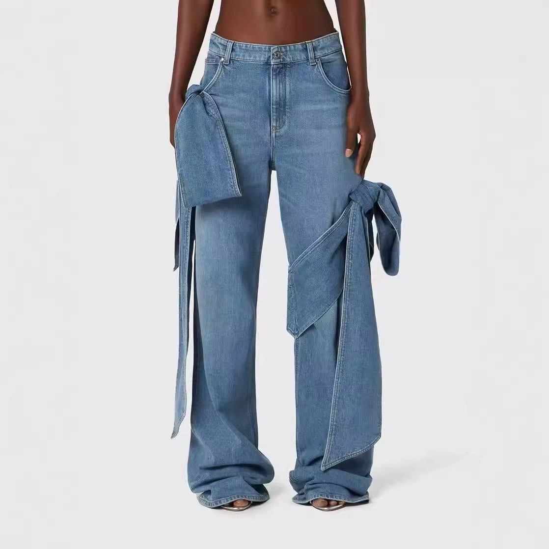 Sexy camisole tube top denim broek pak