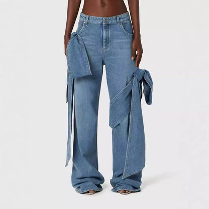Sexy camisole tube top denim broek pak
