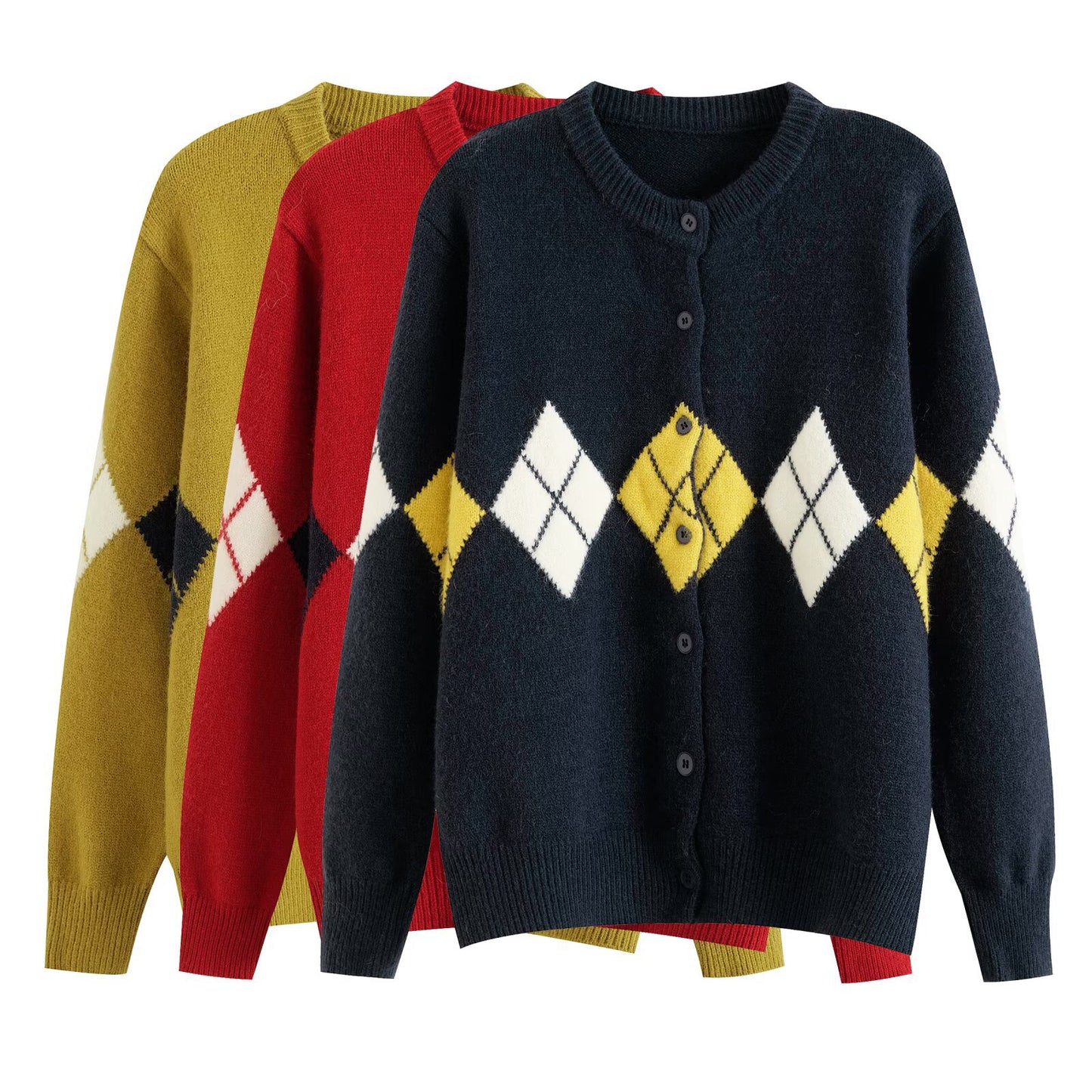 Modieus veelzijdig retro vest met ruitenprint